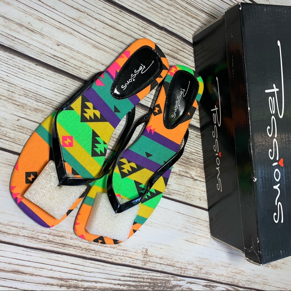 3x$35🖤 NIB passions aztec boho style sandals